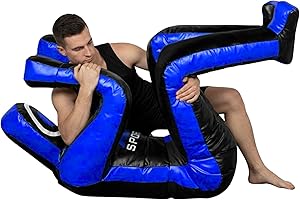 RTX SPORTS RTX MMA Grappling Dummy Judo Punching Bag Wrestling Defensive Position Brazilian Jiu Jitsu Submission Self Defense Training | Tissu vinyle - 180 cm | Non rempli