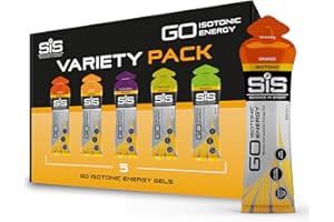 ‎SCIENCE IN SPORT Science in Sport GO High Carb Isotonic Energy Gel 5 x 60ml, Vegan - Isotonische Formulierung mit 22g Kohlenhydrate, Guter Energielieferant, Optimale Alternative für isotonische Getränke