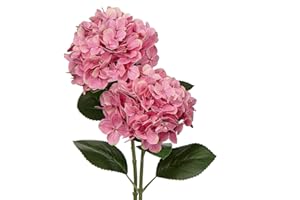‎BRIFUL Briful Künstliche Hortensie Blumen Real-Touch Kunstblumen Wie Echt Hydrangea Kunstzweige Blumengesteck für Bürotischen, Hotels, Rezeptionen, Wartezimmer, Esstische, Cafes Dekoration, 2 Stück