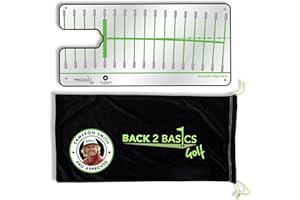 Back 2 Basics Golf | Pro Path Golf Putting Alignment Mirror | Portable Golf Training Aids | Golf Swing Trainer Aid | Golf Training Equipment | For Outdoor Putting Green or Indoor Putting Mat