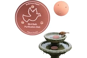 GODTKOWTY Blackfriday,Bird Bath Purification Copper Disk – 0.6mm 99.99% Pure Copper Cleaning Disk for Natural Water Purification, Universal Fit for Outdoor Birdbaths, Bowl – Keeps Water Clean All Season
