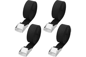 ZMDMAH 4 x pas mocujący 3 m x 2,5 cm, pasy mocujące z grzechotką, zamykany pas mocujący, pasy mocujące 250 kg, udźwig do transportu, ładunków, samochodów, toreb