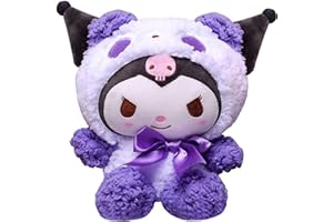 ONEMAJI Cute Kuromi Plush Cartoon My Melody Plush Cinnamoroll Plush Pillow, Soft Sanrio Plush Cushion for Birthday Party Gifts (A)
