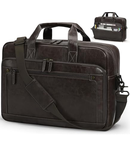 Sac à Main Bandoulière Femme MATEIN 15.6 Pouces - Ordinateur Portable Rose, RFID