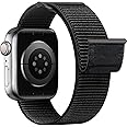 Yoohoo Nylon Straps Compatible with Apple Watch Straps 38mm 40mm 41mm 42mm(Series 10) Women Men,Upgraded Soft Nylon Strap Replacement Watch Bands for iWatch Series 10 9 8 7 6 5 4 3 2 1 SE/Deep Black