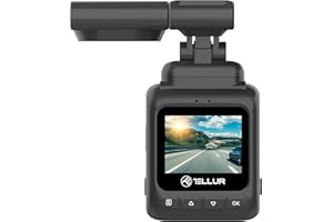 Telecamera per Auto TELLUR Dash Patrol DC2, GPS, FullHD 1080P, Sensore G rileva l'impatto e avvia la registrazione, Parking Monitor Function, Black