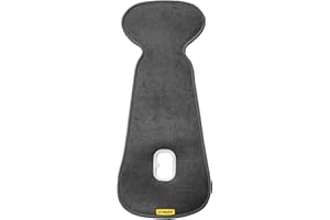 AeroMoov - Assise Air Layer - Evite à votre enfant de transpirer - Le siège-auto ou la poussette - Coton Bio - Groupe B - Anthracite
