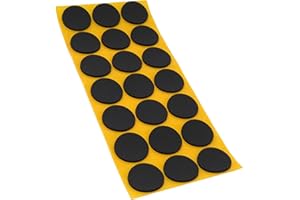 Adsamm® / 21 x antiscivolo autoadesivi/neri/Ø 30 mm/tondi/piedini adesivi antisdrucciolo in gomma espansa EPDM/cuscinetti protettivi per arredi Adsamm® Quality