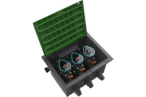 Gardena Ventilbox 9 V Bluetooth-Set: Bodeneinbaudose für den unterirdischen Einbau von batteriebetriebenen Bewässerungsventilen, programmierbar per App (1286-20)