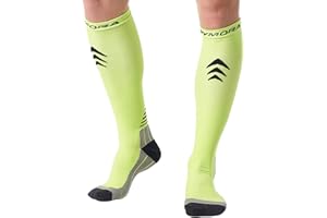 Rymora Compression Socks for Men and Women (Cushioned, Graduated Compression, Seamless)
