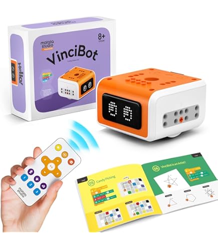 MatataStudio Activiteitenbox voor Tale-Bot Pro kinderrobot met 6 interactieve kaarten, 98 interactieve stickers, 32 opdrachtkaarten Codeerspellen Educatief Speelgoed STEM-experiment wetenschapskit