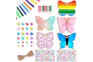 MQIAN 40 Stück Schmetterlinge Holz Set, Schmetterlinge Deko, Schmetterling Deko Geburtstag, Schmetterlinge Basteln Für Bastelset Schmetterling Kindergeburtstag Basteln