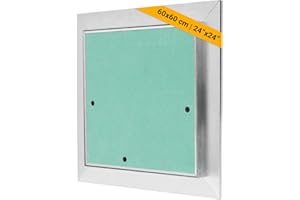 Proxinova Revisionsklappe Trockenbau 60x60 cm aus Aluminium – Abnehmbare Revisionstür und Wartungsklappe für Wand und Decke | Sicherungskastendeckel Verdeckt Drähte, Meter und Rohre