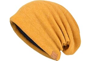 VECRY Homme Coton Bonnet Slouch Calotte Hip-Hop Hiver Chapeau d'été