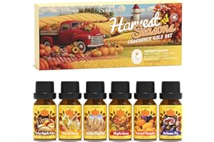 ‎SOULORIGIN SoulOrigin Herbst Ernte ätherische Öle Set, Duft Öl Set für Öl Diffusoren, Duftöle für Seife Kerze Herstellung 6x10ml - Knuschige Apfel Zider, Birne & Honig, Herbst Feige, Ahorn Grove