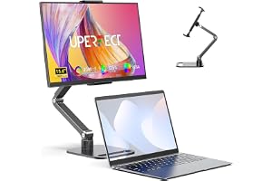 UPERFECT Portable Monitor mit Klappständer Ständer, 15.6" 125% sRGB 2000:1 400Nits Matt FHD HDR EyeCare Ultra-Dünner Zwe