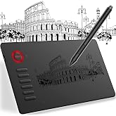 Veikk A15 8192 مستويات تكبير متوافقة مع 5080LPI Graphics Tablet+Pen