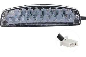KIMISS Parafango posteriore per moto Bordo LED Luce di stop, di arresto Luce di marcia 12V 18 Indicatore di direzione Lampada adatta per quad cinese 4 ruote ATV 50/70/90/110/125 /