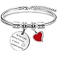 Angelra Braccialetti Donna Bracciale Acciaio Ciondolo con IncisoneSe hai il sole dentro il cuore, il cielo è sempre sereno Re