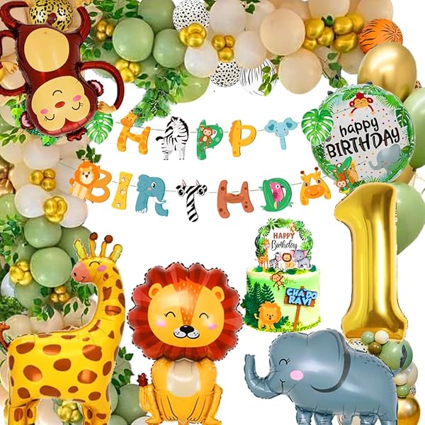 Ensemble 3 Pièces Bébé Jungle Tenue 1er Anniversaire Bébé Garçon Qiraoxy - 3 Pièces Dinosaure, Thème Jungle, Coton Ensemble 3 Pièces Dinosaure