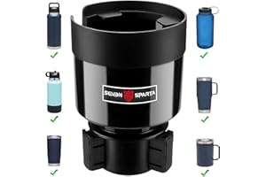 SEVEN SPARTA Auto-Getränkehalter mit verstellbarem Boden, passend für 32/40 Unzen Hydroflaschen, 30/32/38/48 Unzen Nalgenes, 20/26/30 Unzen Yeti Ramblers, 40 Unzen Klean Kanteens, 32/40 Unzen Camelbak