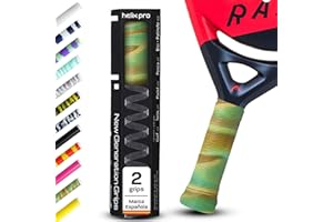 HELIX PRO GRIP Padel. Duración x10 Tecnología Antisudor Premium 1 Minuto en Aplicar Overgrips Padel Grip Tenis Padel Accesorios Hexacore Apto para Bádminton Squash Bicicleta