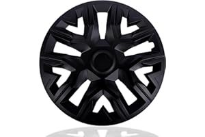 NRM The Best Black MATT Radkappen 16 Zoll für Stahlfelgen | 16“ Radzierblenden 4er Set Schwarz matt