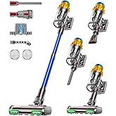 AIDTIPS Akku Staubsauger, 50KPA/600W/70Mins Staubsauger Kabellos mit Selbststehend, 1,8L Großer Staubbecher, Anti-Tangle-Bürs