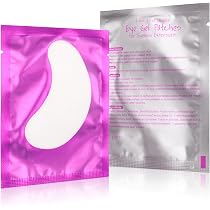 Exeton Augen-Gelpads – 50 Paar Fusselfrei, Mit Collagen-Rückseite, Für Wimpernverlängerung & Beauty-Behandlungen