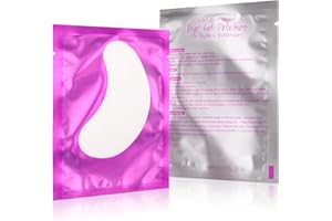 50 Pair Eye Pads for Eyelash Extension Pink Eyelash Pads by FADVAN Lint Free Under Eyes Gel Pads Patch Hydrogel Lash Patch Accessories for Eyelash Extensions (Purple)