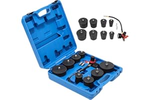 GEARMONSTER Kit d'adaptateurs 9 pièces pour turbocompresseur, refroidisseur intermédiaire, testeur, outils de test pour tuyaux d'air de charge, turbocompresseurs d'échappement et systèmes de