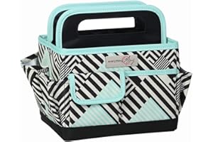 Everything Mary Sac de Rangement de Bureau, Géométrique Sarcelle