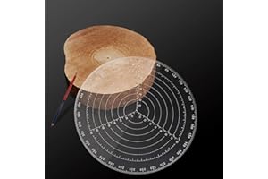 KAYSENSUK Woodturning Center Finder, 200mm Transparent Acrylic Centering Ruler, Woodworking Centering Guides Lathe Work Tool for Wood Mark and Center Finding, Drawing Circle Maker for Irregular Shapes