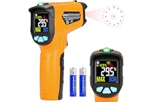 Termómetro de infrarrojos Kasimir AD-50-58 ° F ~ 1112 ° F No para el cuerpo humano Digital láser sin contacto infrarrojos pistola de temperatura pantalla apertura función de alarma de temperatura
