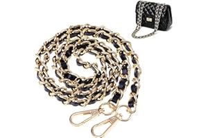 DOCACHE Cadena de Metal para Bolso, DIY Bolsa de Repuesto Cadena, Correa Cadena de Repuesto, Bolso Cadena Correas, Cadena para Bolso de Mano, Correa de Hombro de Cuero de Repuesto, para Bolso de Mano