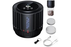 ydi Mason Jar Vacuum Sealer, Electric Mason Jar Sealer Kit with 10 Lids, Compatible with Regular and Wide Mouth Mason Jars