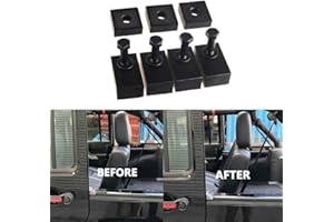 BESIDE_AUTO Juego de reclinación de asiento trasero Wrangler JK de 4 puertas con pernos y arandelas