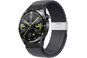 AidorMax Cinturino a Sgancio Rapido 20 mm 22 mm, Cinturini in Elegante e Confortevole Elastico Traspirante con Fibbia Regolabile in Acciaio Inox per Smartwatch e Orologi (20 mm)