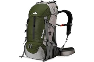 Loowoko Wanderrucksack 50L mit Regenschutz, Camping Rucksack Trekking Tasche fr Outdoor, Mnner & Frauen