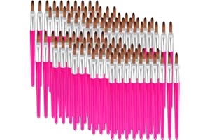 Einweg-Make-up-Pinsel 100 Stück, RoseFlower Tragbarer Einweg-Lipgloss-Pinsel/Concealer-Pinsel/Lidschatten-Pinsel/Eyeliner-Pinsel zum Gleichmäßigen Auftragen von Make-up, Kein Verschütten #6