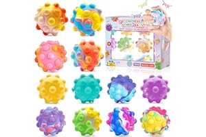 Gytera 12 Stück Stressballs, Anti Stress Spielzeug Bälle für Kinder und Erwachsene, Fidget Toys für Stressbälle, Stressball Squeeze Ball Set, Anti Stress Bälle für Zuhause, Büro, Schule