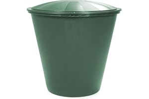 Ondis24 Reservorio de agua Tonel de lluvia, Lluvia Reservorio Reservorio de agua de riego. Agua contenedores Barril Aqua Tonel de tapa con EcoTank verde 210 L Soporte por separado.