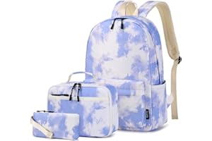 Imyth 3Pcs Backpack Sets for Teen Girls, Cute Colorful Bookbag School Daypacks for Elementary Middle Students