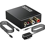 DAC Audio 192KHz,Adaptateur SPDIF Jack,Convertisseur Optique RCA,Convertisseur Numérique Analogique Audio,SPDIF Toslink vers 