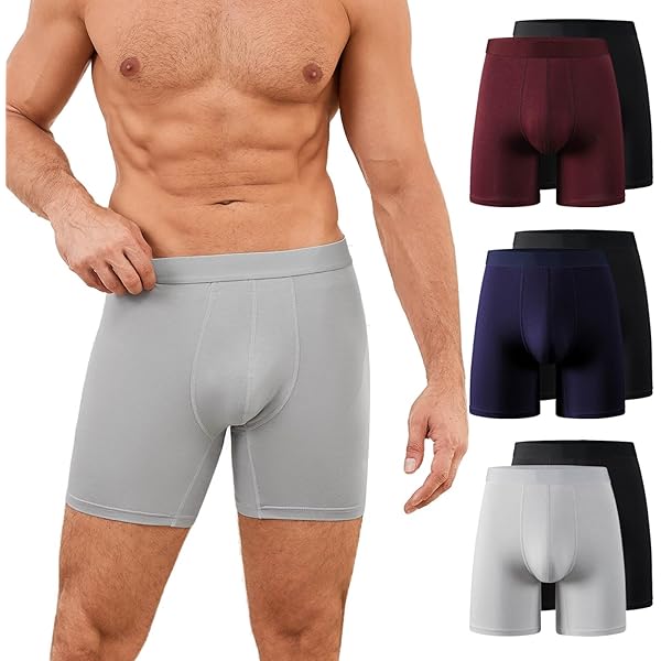 Boxer Pour Homme - Transparent - En Coton - Sexy - Rétro - Pour Le Sport - Doux Et Respirant - Sous-vêtements Pour Homme, Gris, S