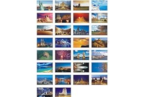 THEFANCYPUMPKIN 30 Pcs Tarjetas Postales Artísticas Postales Foto Tarjetas de Regalo de Souvenirs de Viaje, alrededor del mundo 2