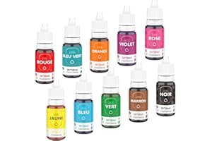 Waysroma Coloranti Alimentari Liquido,10 Colori 10ml Pasticceria Alimentare Colorante per Cuocere Decorare Pasqua