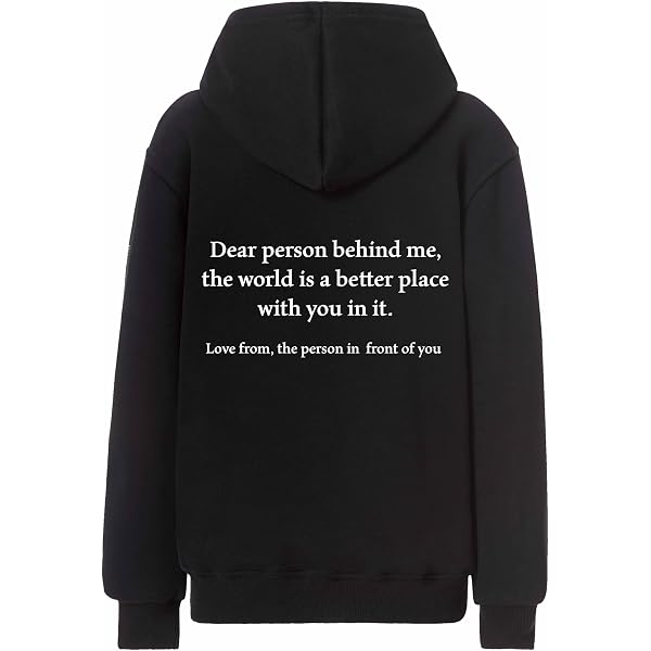 Sweat à Capuche YINGKE Femme - Message 'You Are Enough' - Oversize Tendance - Polyester Doux