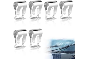ZWWOGE Kit de Clip de Réparation Moteur D'Essuie-Glace,Clip de Liaison D'Essuie-Glace,Pinces de Réparation de Tringle D'Essuie-Glace,Clip de Réparation Tringlerie D'Essuie Glace,pour Bras,6Pcs