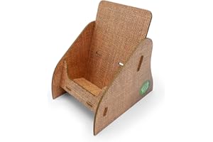 ‎STABLECO stableco 1x ökologischer Prospektständer DIN A6 vertikal mit 1 Fach stabiler Flyerständer im natural Design No Plastic! Just Paper! nachhaltiger Prospekthalter, Postkartenständer schnell aufzubauen